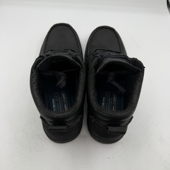 Skechers Segment Me Chukka Boots Mens 8.5 Black Moc Toe Shoes Waterproof